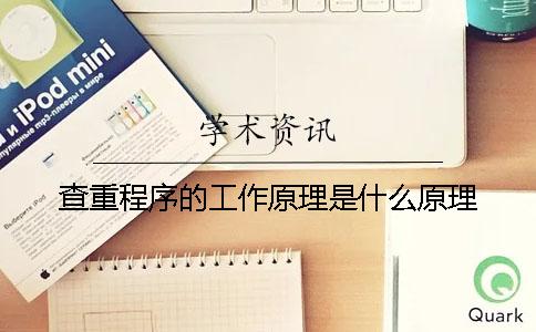 查重程序的工作原理是什么原理