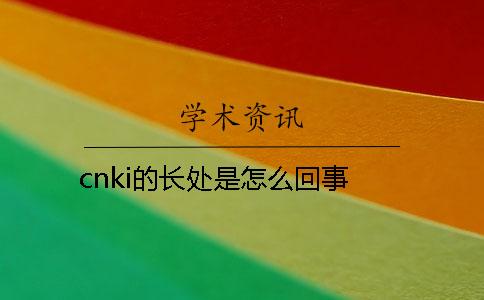 cnki的长处是怎么回事